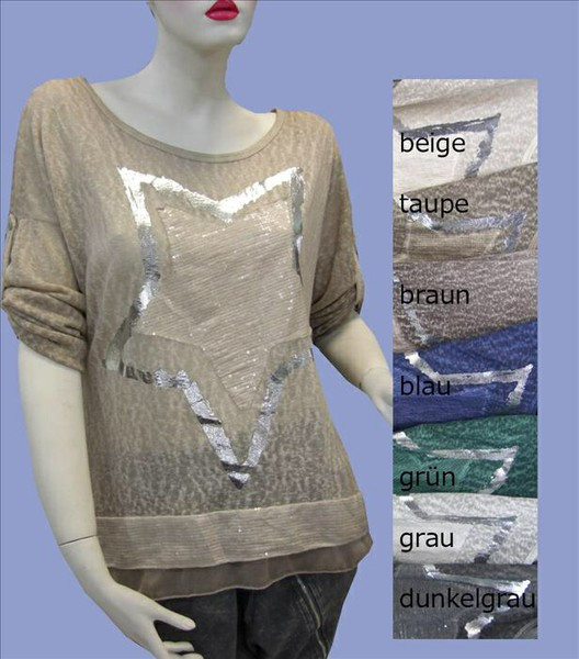 Shirt mit Pailettenstern